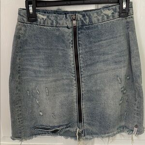 One Teaspoon Jean Mini Pencil Skirt New